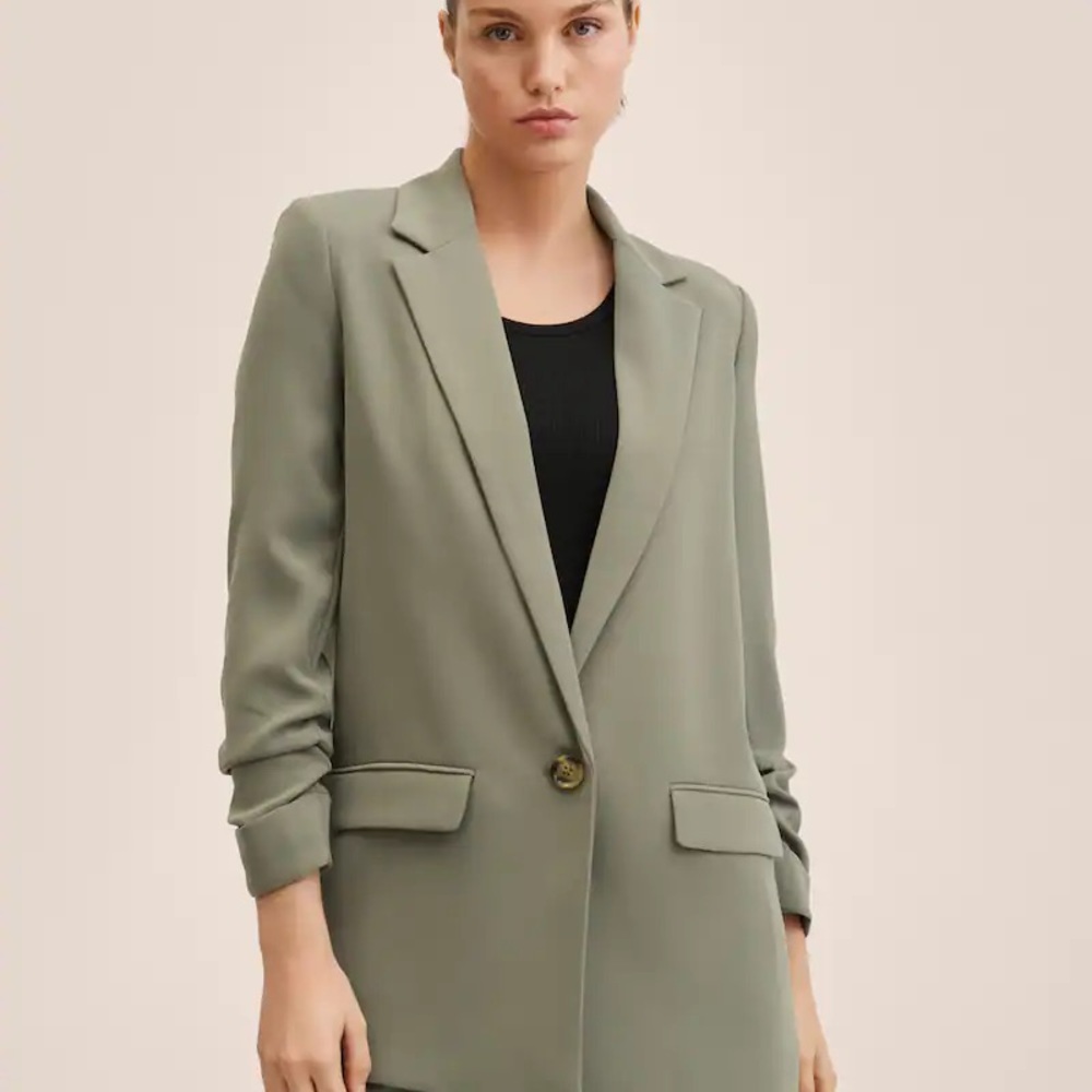 Mango flowy suit blazer